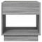 vidaXL Bedside Table with Infinity LED Grey Sonoma 50x50x50 cm