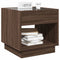 vidaXL Bedside Table with Infinity LED Brown Oak 50x50x50 cm