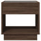 vidaXL Bedside Table with Infinity LED Brown Oak 50x50x50 cm