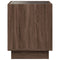 vidaXL Bedside Table with Infinity LED Brown Oak 50x50x50 cm