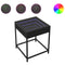 vidaXL Bedside Table with Infinity LED Black 40x40x51 cm