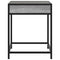 vidaXL Bedside Table with Infinity LED Grey Sonoma 40x40x51 cm