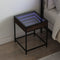 vidaXL Bedside Table with Infinity LED Brown Oak 40x40x51 cm
