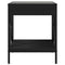 vidaXL Bedside Table with Infinity LED Black 40x40x49 cm