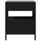 vidaXL Bedside Table with Infinity LED Black 40x40x51 cm