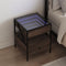 vidaXL Bedside Table with Infinity LED Brown Oak 40x40x51 cm
