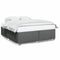 vidaXL Bed Frame without Mattress Dark Grey Super King Fabric
