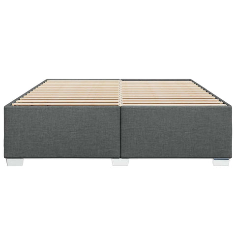 vidaXL Bed Frame without Mattress Dark Grey Super King Fabric