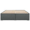 vidaXL Bed Frame without Mattress Dark Grey Super King Fabric