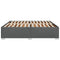 vidaXL Bed Frame without Mattress Dark Grey Super King Fabric