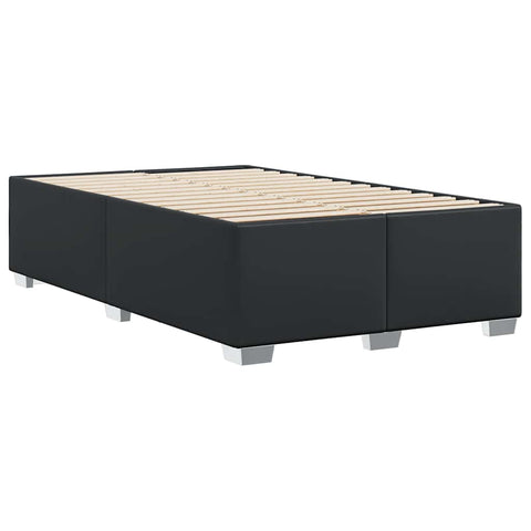 vidaXL Bed Frame without Mattress Black Full Faux Leather
