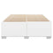 vidaXL Bed Frame without Mattress White Full Faux Leather