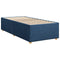vidaXL Bed Frame without Mattress Blue 100x200 cm Fabric