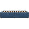 vidaXL Bed Frame without Mattress Blue 100x200 cm Fabric