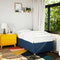 vidaXL Bed Frame without Mattress Blue 100x200 cm Fabric