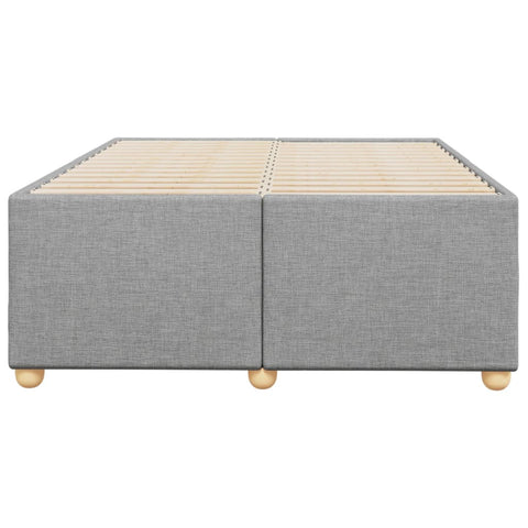 vidaXL Bed Frame without Mattress Light Grey 120x190 cm Small Double Fabric
