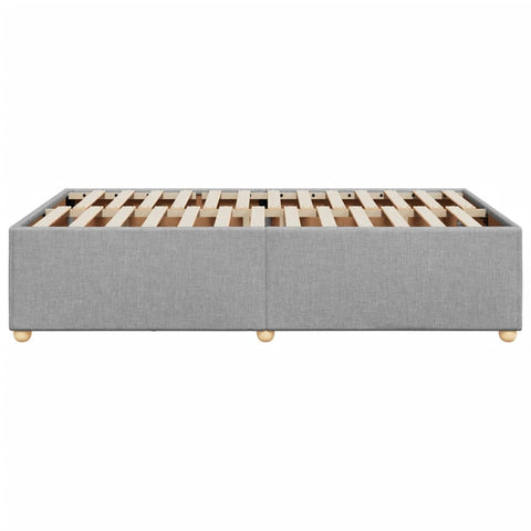 vidaXL Bed Frame without Mattress Light Grey 120x190 cm Small Double Fabric