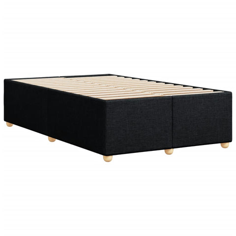 vidaXL Bed Frame without Mattress Black 120x190 cm Small Double Fabric