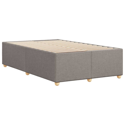 vidaXL Bed Frame without Mattress Taupe 120x190 cm Small Double Fabric