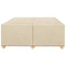 vidaXL Bed Frame without Mattress Cream 120x190 cm Small Double Fabric
