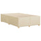 vidaXL Bed Frame without Mattress Cream 120x190 cm Small Double Fabric