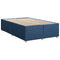 vidaXL Bed Frame without Mattress Blue 120x190 cm Small Double Fabric