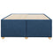 vidaXL Bed Frame without Mattress Blue 120x190 cm Small Double Fabric