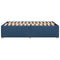 vidaXL Bed Frame without Mattress Blue 120x190 cm Small Double Fabric