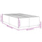vidaXL Bed Frame without Mattress Blue 120x190 cm Small Double Fabric