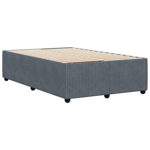 vidaXL Bed Frame without Mattress Dark Grey 120x190 cm Small Double Velvet