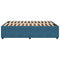 vidaXL Bed Frame without Mattress Blue 140x190 cm Velvet
