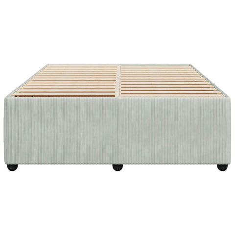 vidaXL Bed Frame without Mattress Light Grey 140x200 cm Velvet