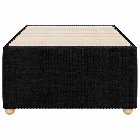 vidaXL Bed Frame without Mattress Black Single Fabric