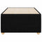 vidaXL Bed Frame without Mattress Black Single Fabric