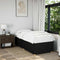 vidaXL Bed Frame without Mattress Black Single Fabric