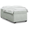 vidaXL Box Spring Bed with Mattress Light Grey 90x200 cm Velvet
