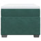vidaXL Box Spring Bed with Mattress Dark Green 90x200 cm Velvet