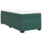 vidaXL Box Spring Bed with Mattress Dark Green 90x200 cm Velvet