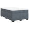 vidaXL Box Spring Bed with Mattress Dark Grey 120x200 cm Velvet