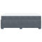 vidaXL Box Spring Bed with Mattress Dark Grey 120x200 cm Velvet