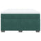 vidaXL Box Spring Bed with Mattress Dark Green 140x200 cm Velvet