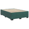 vidaXL Box Spring Bed with Mattress Dark Green 140x200 cm Velvet