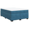 vidaXL Box Spring Bed with Mattress Dark Blue 140x200 cm Velvet