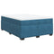 vidaXL Box Spring Bed with Mattress Dark Blue 140x200 cm Velvet