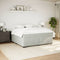 vidaXL Box Spring Bed with Mattress Light Grey 180x200 cm Velvet