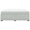 vidaXL Box Spring Bed with Mattress Light Grey 180x200 cm Velvet
