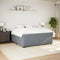 vidaXL Box Spring Bed with Mattress Dark Grey 180x200 cm Velvet