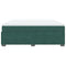 vidaXL Box Spring Bed with Mattress Dark Green 180x200 cm Velvet