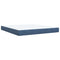 vidaXL Box Spring Bed with Mattress Dark Blue 180x200 cm Velvet