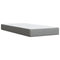 vidaXL Box Spring Bed with Mattress Light Grey 90x200 cm Fabric